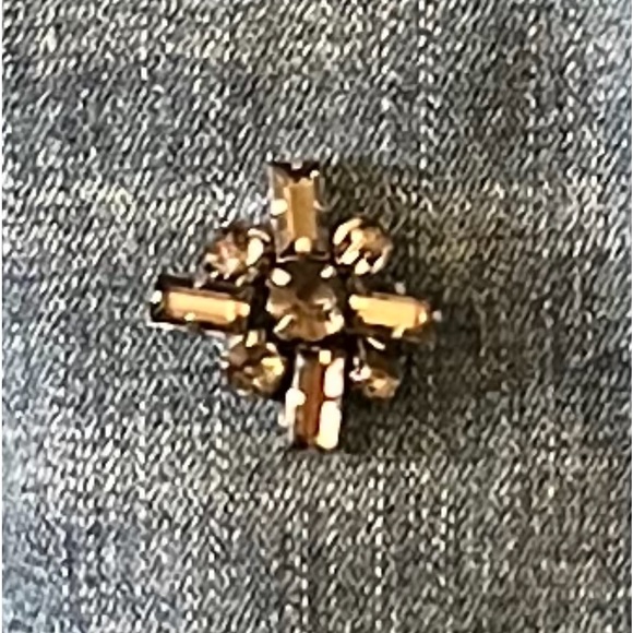 Plus size Blue jean skirt with stones - Picture 1 of 3